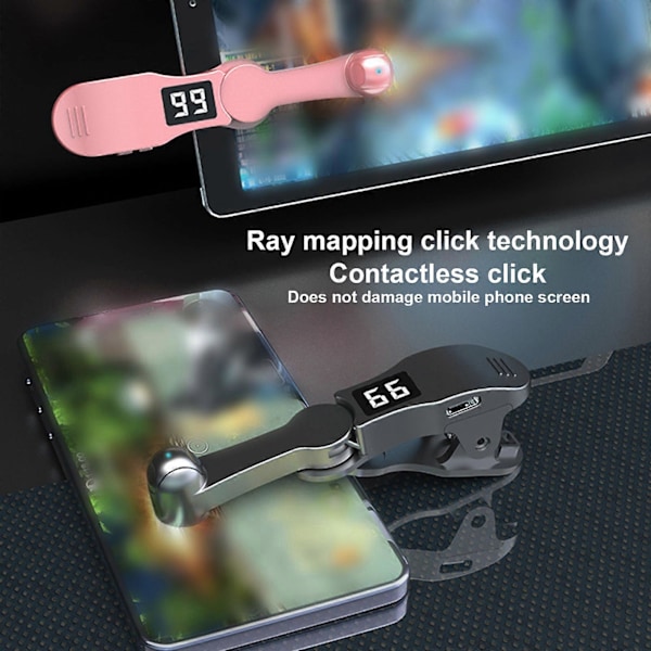 Auto Clicker, Auto Clicker for Telefon, Skjerm Auto Clicker Tapper for Telefon, Skjermenhet Automatisk Tapper for Android & iOS pink