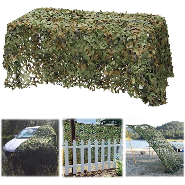 Vandtæt jagt camouflage net 1,5x2m, militærgrøn skyggenet, skov camouflage net, 150D Oxford skyggeklud 1.5x2m