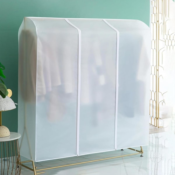 Wardrobe Cover, Protective Cover, Clothes Cover Large Translucent Hanging Dust Bag, Clothes Covers (150 * 50 * 150cm)