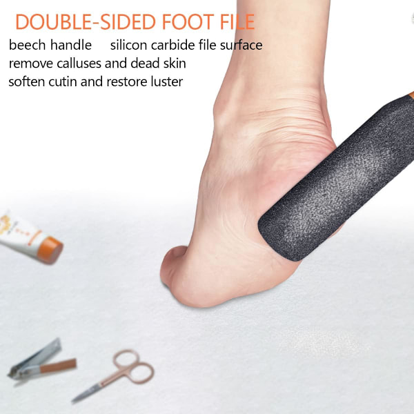 Fodfil/Rasp, Eksfoliator Pedicure Værktøj Fod Hård hud Fjerner Scrubber til Død Hud, Hård hud og Hård Hud - Pimpsten til Revnede Fødder, Hæle, Albuer