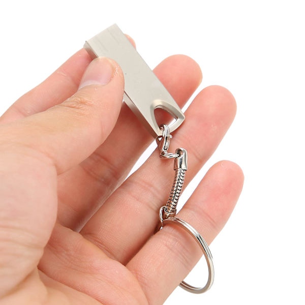 Mini metalltekstur U-disk, høyhastighets data backup-enhet, ekstern datalagringsminnepinne kompatibel med datamaskin bærbar PC (64 GB)