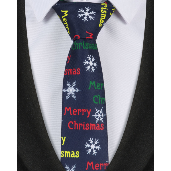 Christmas Ties for Men, Men's Christmas Tie Santa Ties Xmas Ties Party Neckties Holiday Ties