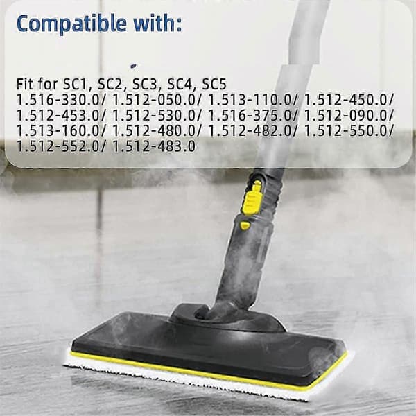6 stk. moppepuder til dampmoppe FSM1610 FSM1630 vaskbar