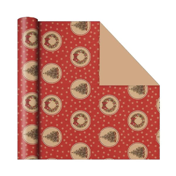 Julhelg Presentförpackning Omslagspapper Julklappspapper Presentpapper Röd