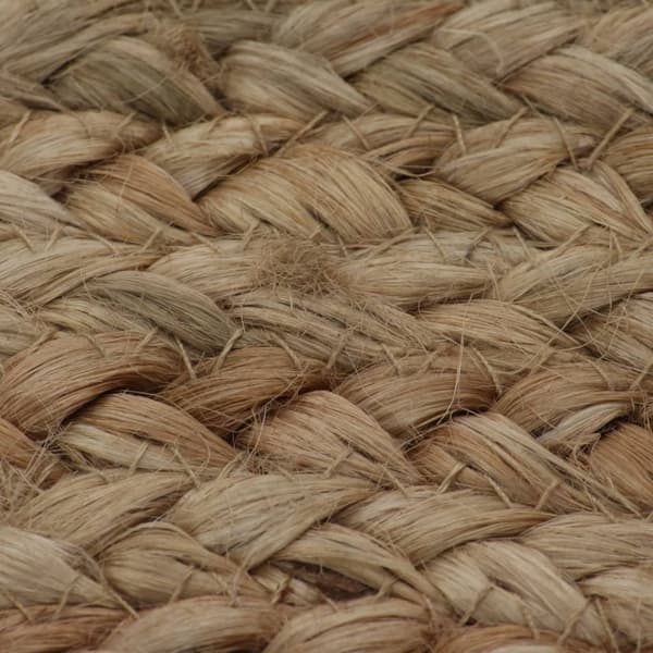 vidaXL Juuttimatto punottu pyöreä 150 cm beige Beige