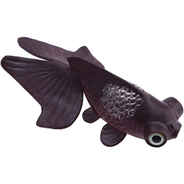 Akvariefisk bolle plast svømming gullfisk betta fisk morsom kunstig silikon liten fisk naturtro falsk fisk (brun gullfisk)
