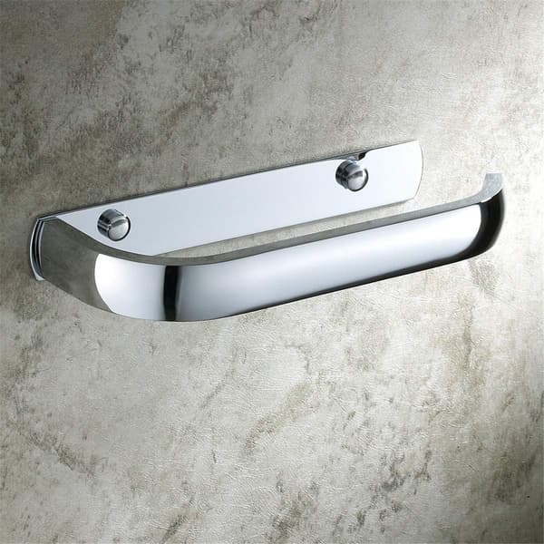 Toiletpapirholder uden låg, messing, poleret kromfinish, til montering på væggen