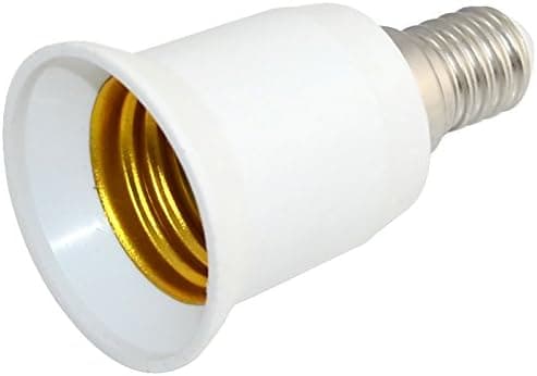 E14 til E27 Sockel LED CFL Lyspære Adapter Konverter Skruehætte Stik Ny