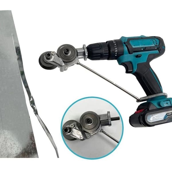Nibbler for metallplater, elektrisk platekutter, boremaskintilbehør med adapter YYV