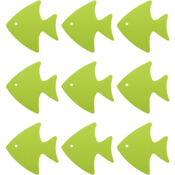 20 kpl liukuesteet kylpyammeeseen, liukumattomat kylpyhuoneen tarrat, suihkuraidat, liukuesteteippi suihkuammeen portaille, koristelu (vihreä kala) Green Fish