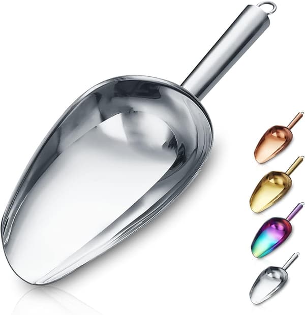 Isskovl, metal isskovl til ismaskine silver