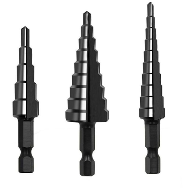 3 ODIPIE yleismallin mustan 3–20 mm:n tag-poranterän sarja