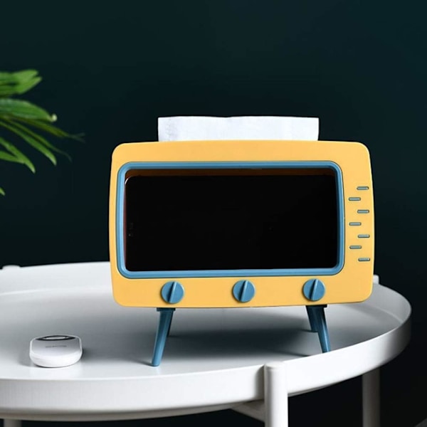 TV-formet vevboksholder Blue