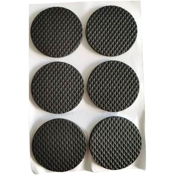 Halkskyddande Möbeldynor Självhäftande Skumfötter Möbelfötter Skydd för Möbelbord Ben Anti-Halk DIY Klippning, 12 Runda Dynor 4,4 cm
