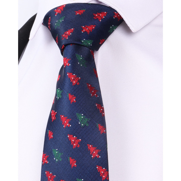 Herr slips jul slipsar, siden hals slipsar för män julfest semester slipsar 1