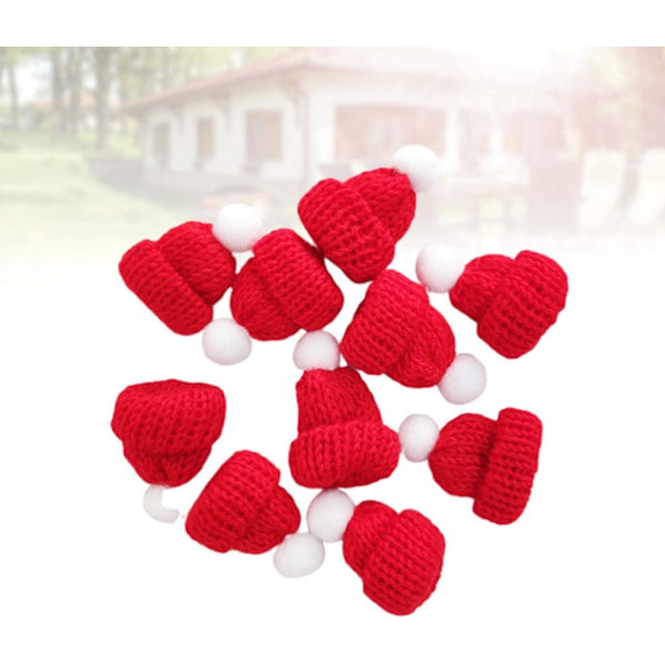 10 st Mini Jultomteluva Red