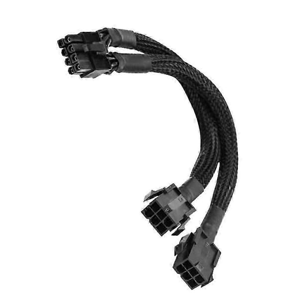 Dobbelt 6-pin hun til 8-pin han GPU strømadapterkabel