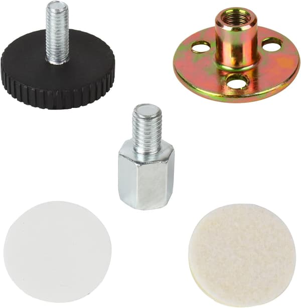 Anti-Shake Seng Ramme til Seng Sofa Stabilisator Sengegavl Fixer Stabilisatorer Sort 4 STK (46-64 mm) 46-64 mm