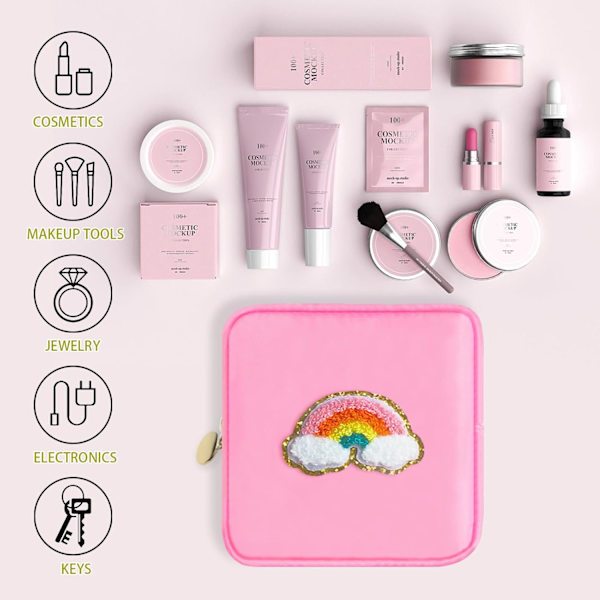 Sanitetsbindesförvaringsväska, Menstruationsväska, Bärbar Menstruationsficka, Organiser för Menstruationsbindor och Tamponger (Sjöblå)