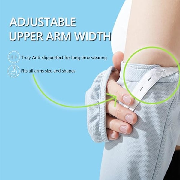 Arm Sleeves, UV-skyddshandskar Arm Sleeve för kvinnor Lös passform - UPF 50+ Kylning Hudskyddande överdrag, Grå