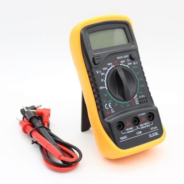 Multimeter Amperemeter Voltmeter Digital Elektrisk Tester LCD-Display 600v