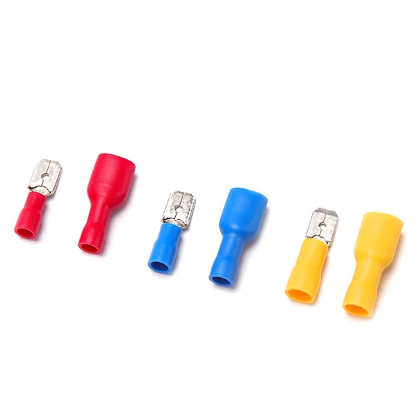 150 stk. elektriske crimp-stik sæt, hun- og han-isolerede crimp-terminaler, crimp-stik, elektriske terminaler
