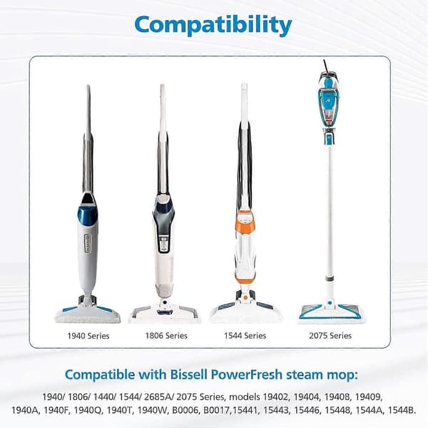 Mikrofiber dampmopper erstatning egnet for en viss merkevare dampmopp 1600-serien