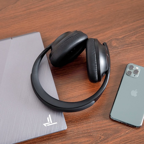 Opgraderede udskiftningspude til Bose 700 Noise Cancelling Headphones (NC700) - Blødere PU-læder (sort) Black