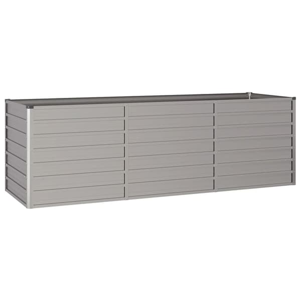 vidaXL Dyrkekasse rusten 240x80x77 cm rustbestandig stål Brun