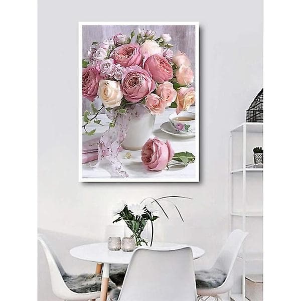Diamantmålning/DIY 5D Diamantmålning - 30x40cm - Blommor