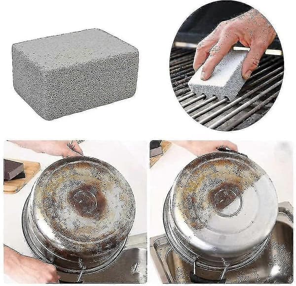 4-pack Grillrengöringssten Block Grillrengörare Sten För Grill Flat Top