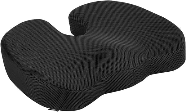Memory Foam Sædepude til Kontorstol, Sort
