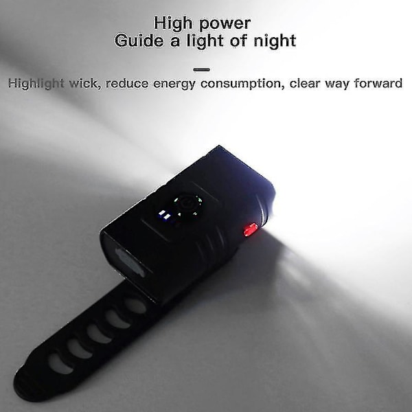 Kraftfuld T6 Cykellampe - 1000 Lumen LED Forlygte til Cykling, USB Opladbar