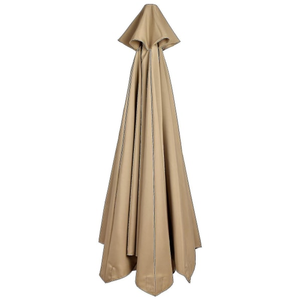 Bedste sælger erstatning stof haveparasol baldakin cover til 3m 6/8 arm patio sol paraply 50% tilbud-xgm Tan 300cm*8k