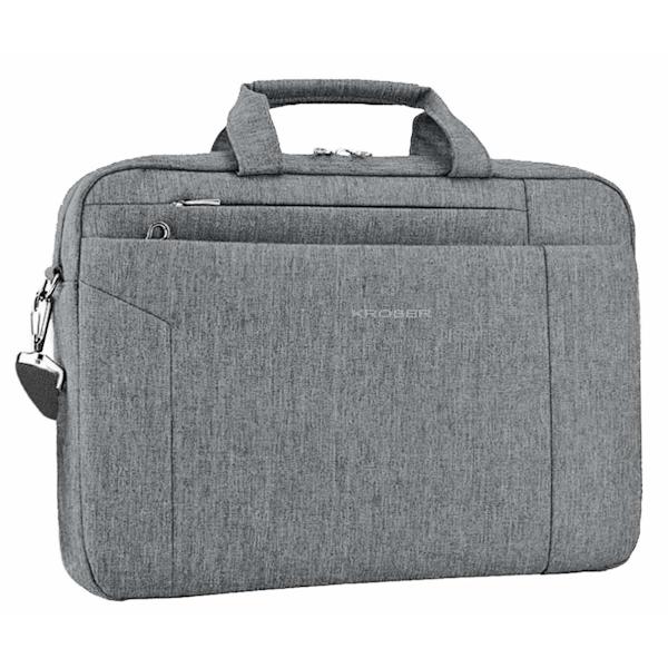 Laptopväska 15,6 tum Notebookväska Portfölj Tablet Väska Axelväska Vattentät Portfölj Business Laptopväska för Kvinnor och Män Svart black