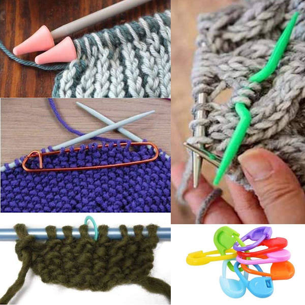 56-dels Stickningsverktyg & Tillbehör, Stickning & Virkning Tillbehör Grundläggande Sy- & Stickverktygssats Nålar Stygnhållare Markörer Upplösare Virkning