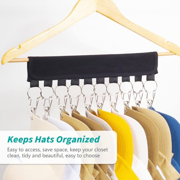 Henger Hat Organizer, Cap Rack, Multifunksjonell Henger (2-pakning)