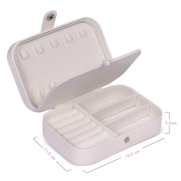 Smykkeæske i PU-læder (hvid) White