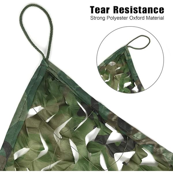 Dobbeltlags camouflage net 2x3m til jagt, hær til camping
