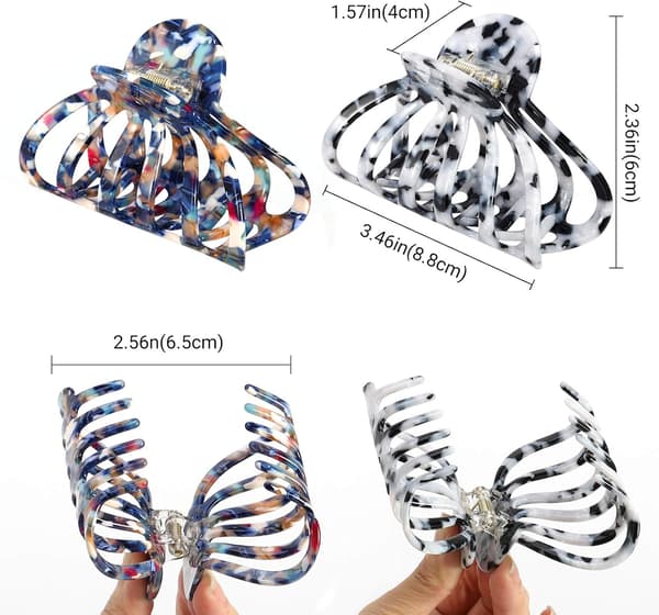 2-pakkaus hiuspidikkeitä boheemi Multicolor