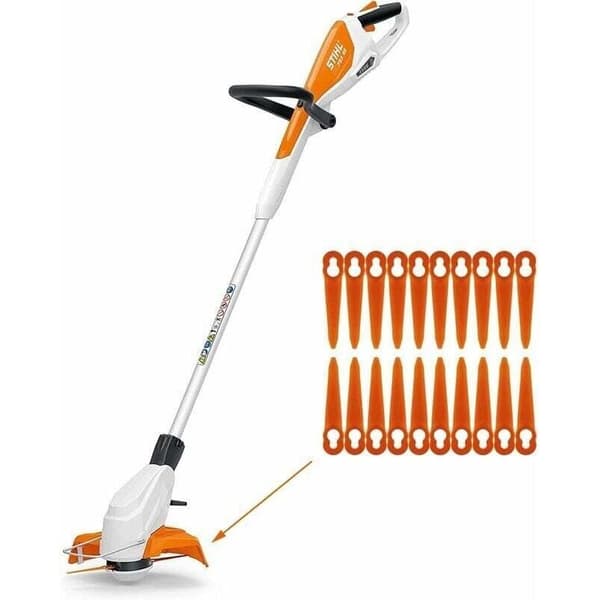 100-pak kompatible knive til Stihl PolyCut 2-2 PolyCut 3-2, FSA 45 FSA 57 FSE 52, plastknive til Stihl batteritrimmer.