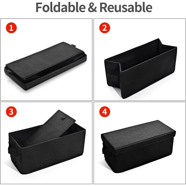 CD Opbevaringskasser - CD Etui Holder, Container rummer 30 CD'er i fulde jewel cases, 60 CD'er i slanke etuier og 165 diske i CD sleeves - Sort (3 pak)