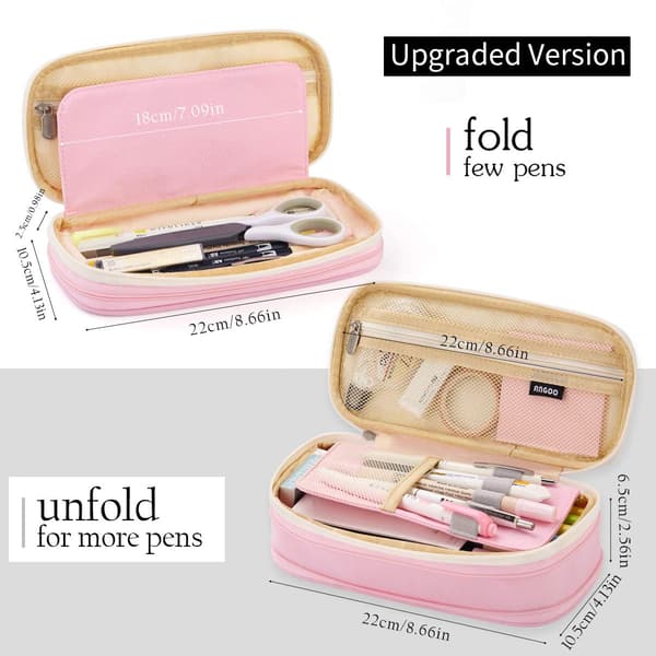 Etui med stor kapacitet pink