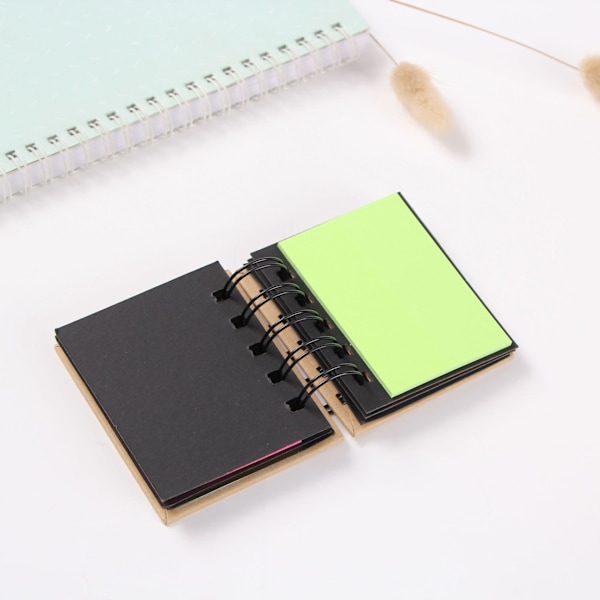 Klisterlappar Box Multi Memo Notepad Portfolio, 5 Färger, Brun, 85*80mm