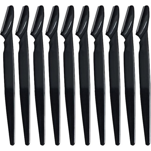 10x Øjenbryn Razor - Sort Sort