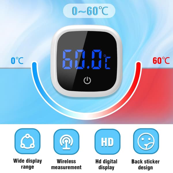 Akvariumtermometer, Mini digital akvariumtermometer, Högprecisions temperatursensor, Lämplig för sötvattens- och vattenakvarier