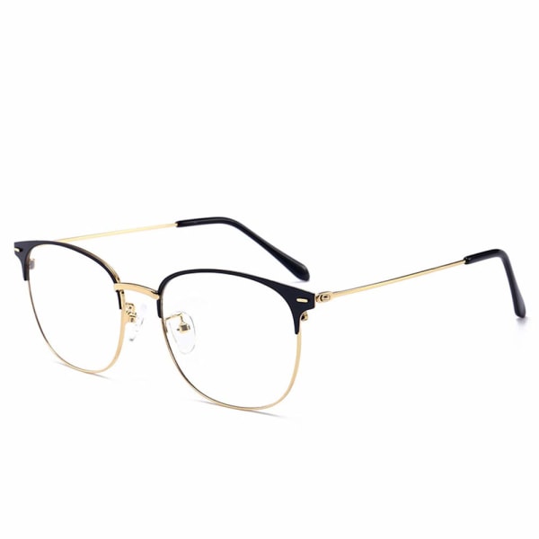 Blåljusblockerande glasögon Datorläsglasögon Vintage metallram Glasögon Klart linsfilter UV-ljus Anti Fatigue Lättvikt