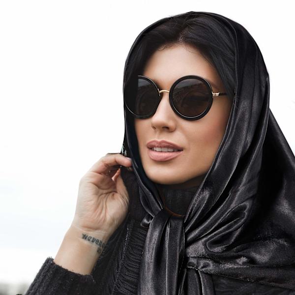 35 tommer silke tørklæde 2 stykker sove hår wrap