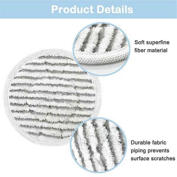 Erstatningsklut for dampmopp, egnet for noen merker Easyfix SC2 SC3 SC4 SC5 damprenser mikrofiber gulvklut