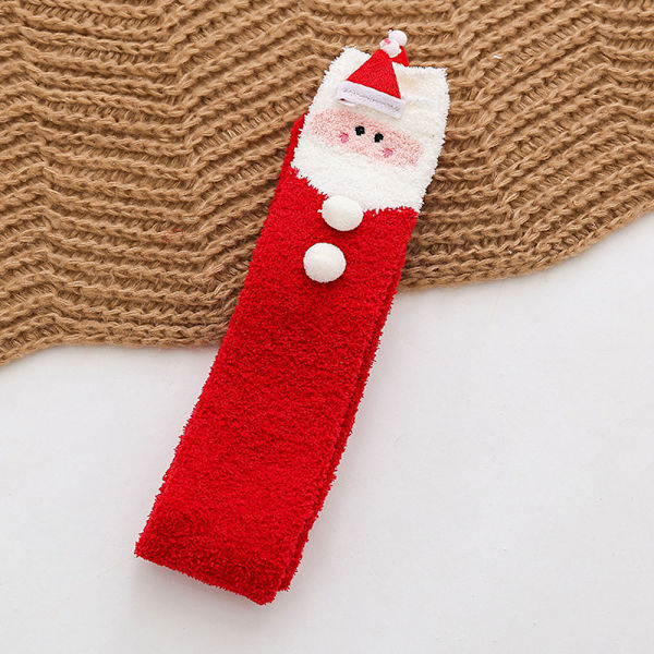 Naisten polvisukat, pörröiset, pitkät sukat, talviset pörröiset fleece-sukat, yli polven ulottuvat lämpimät sukat tytöille ja naisille red